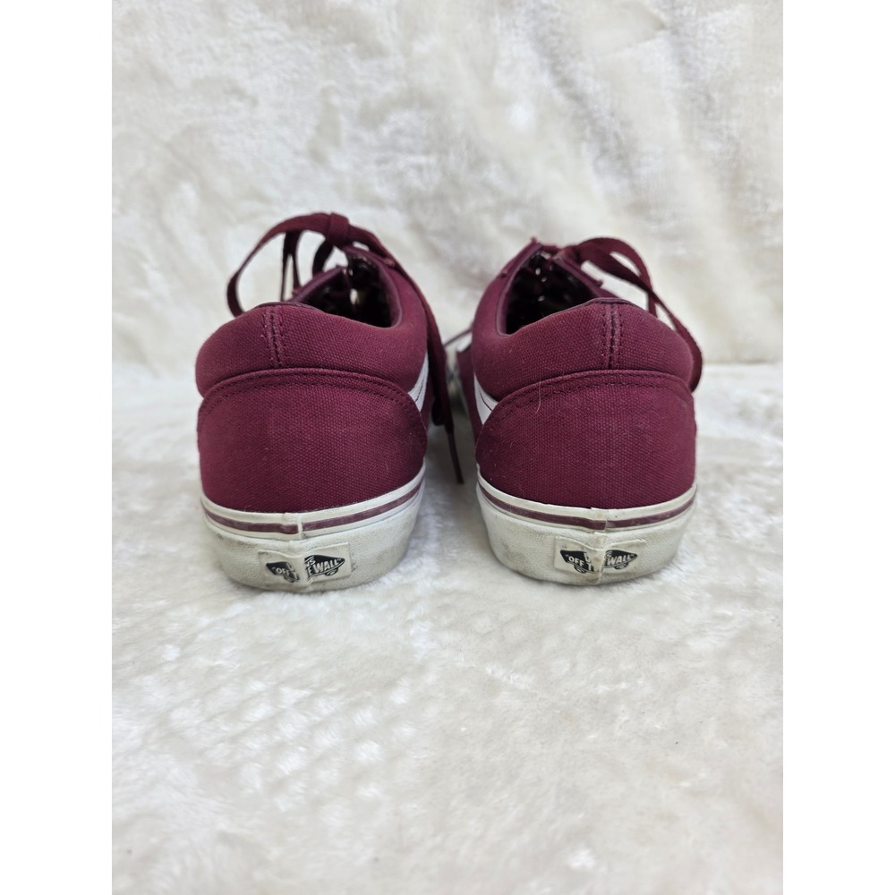 Vans Old Skool Burgundy Maroon Low Top Skate Shoes Mens 10.5 Womens 12 - Picture 3 of 10
